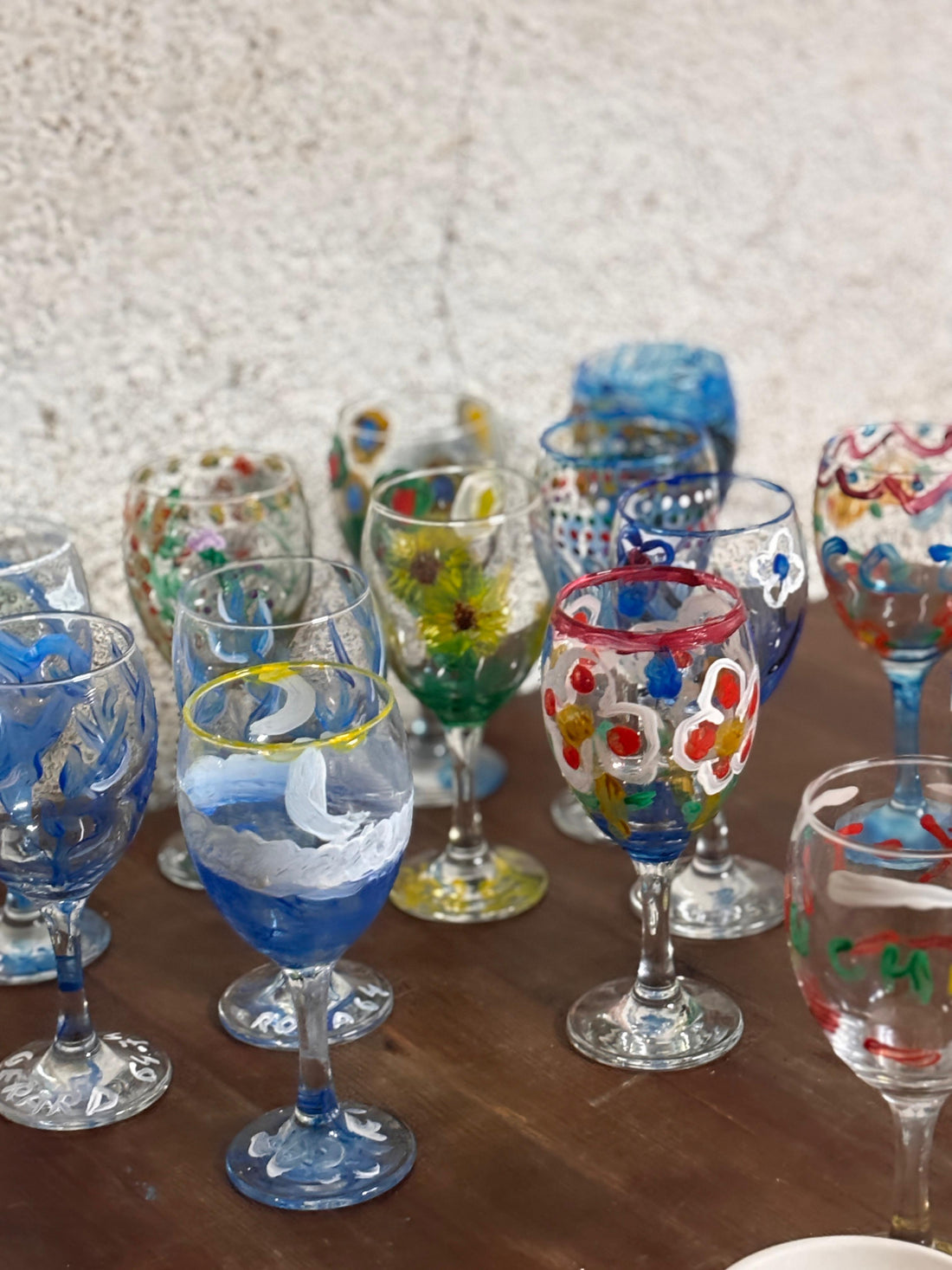 Aniversari amb pintura de copes